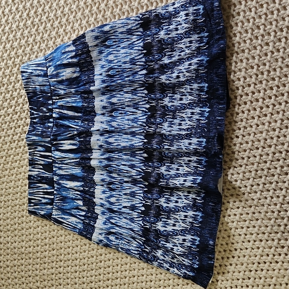 Bwear Blue and Black Skater Skirt